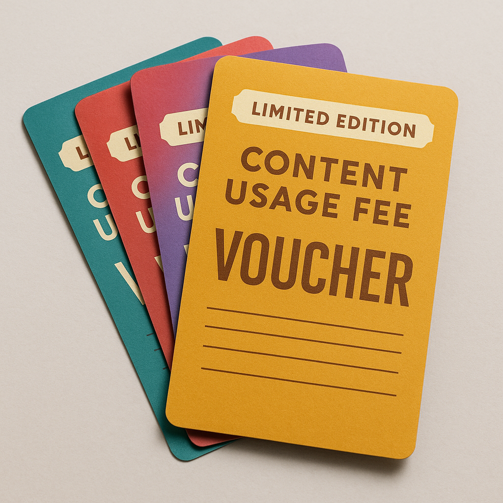 Limited Edition Content Usage Fee Vouchers
